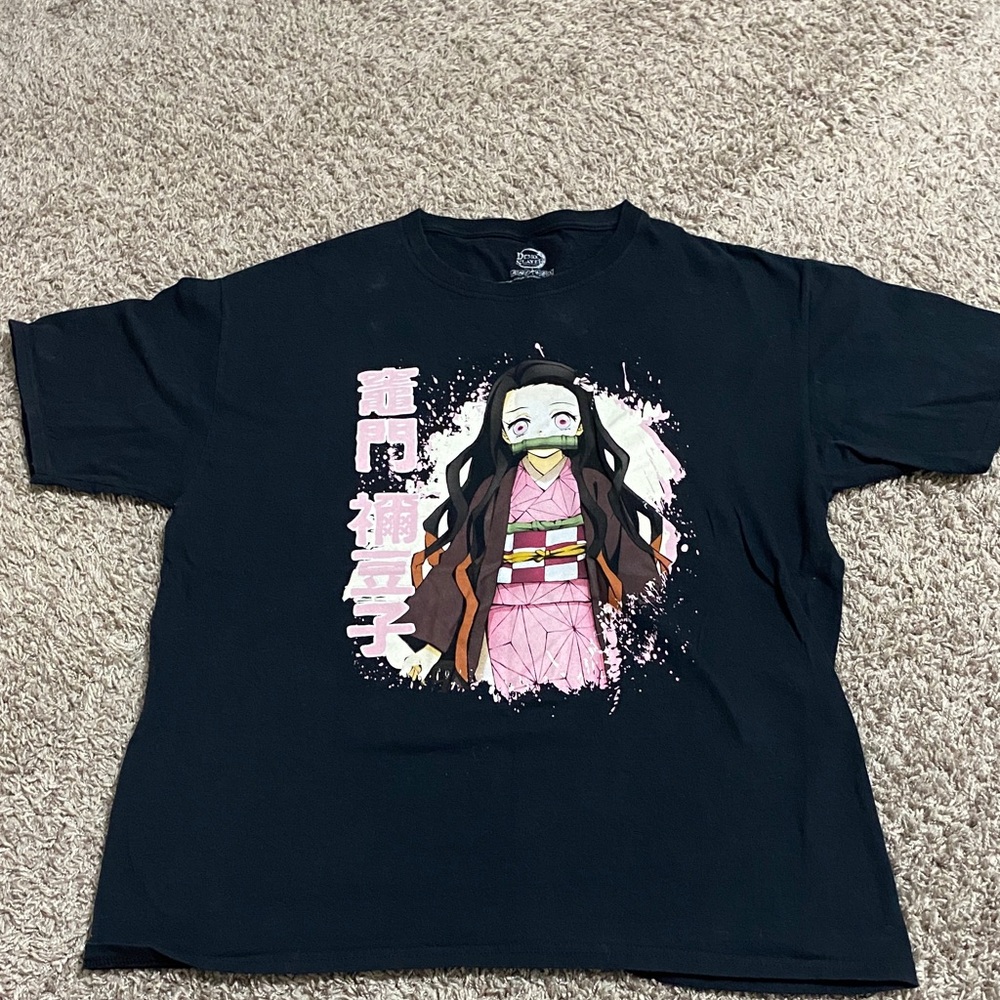 Black Nezuko Kamado Demon Slayer Tee
